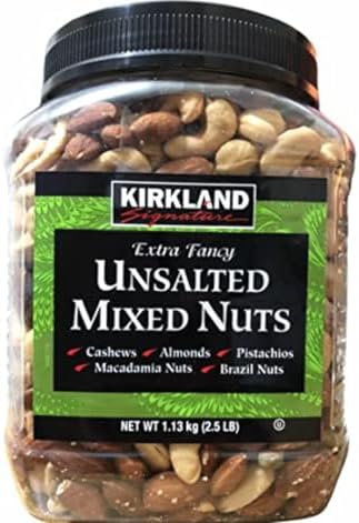 Kirkland Signature Unsalted Mixed Nuts – Extra Fancy Premium Blend (1.13kg)