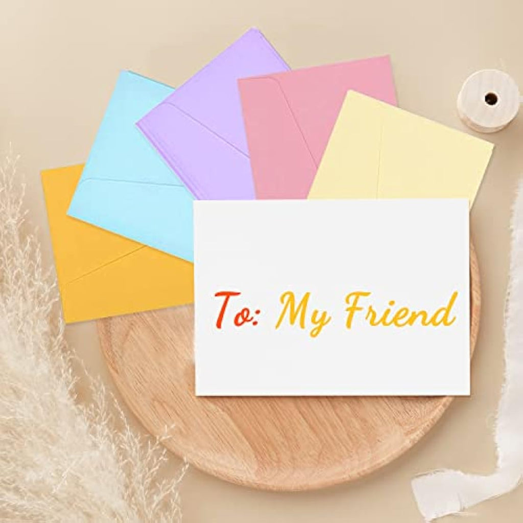 60 Pcs Mini Colored Envelopes – Tiny DIY Cardboard Envelopes