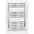Greened House Chrome Curved Heated Towel Rail - 500mm x 800mm