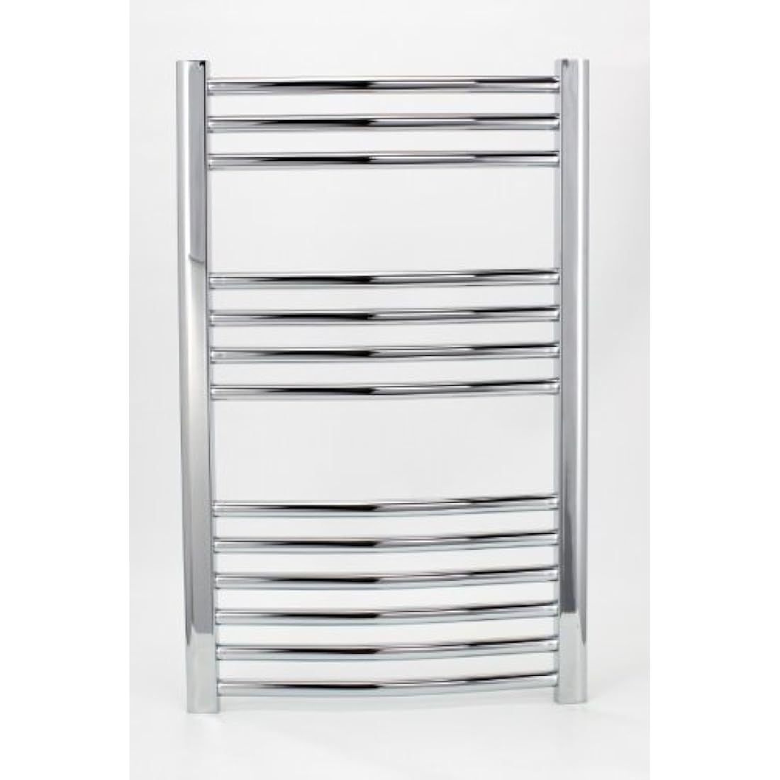 Greened House Chrome Curved Heated Towel Rail - 500mm x 800mm