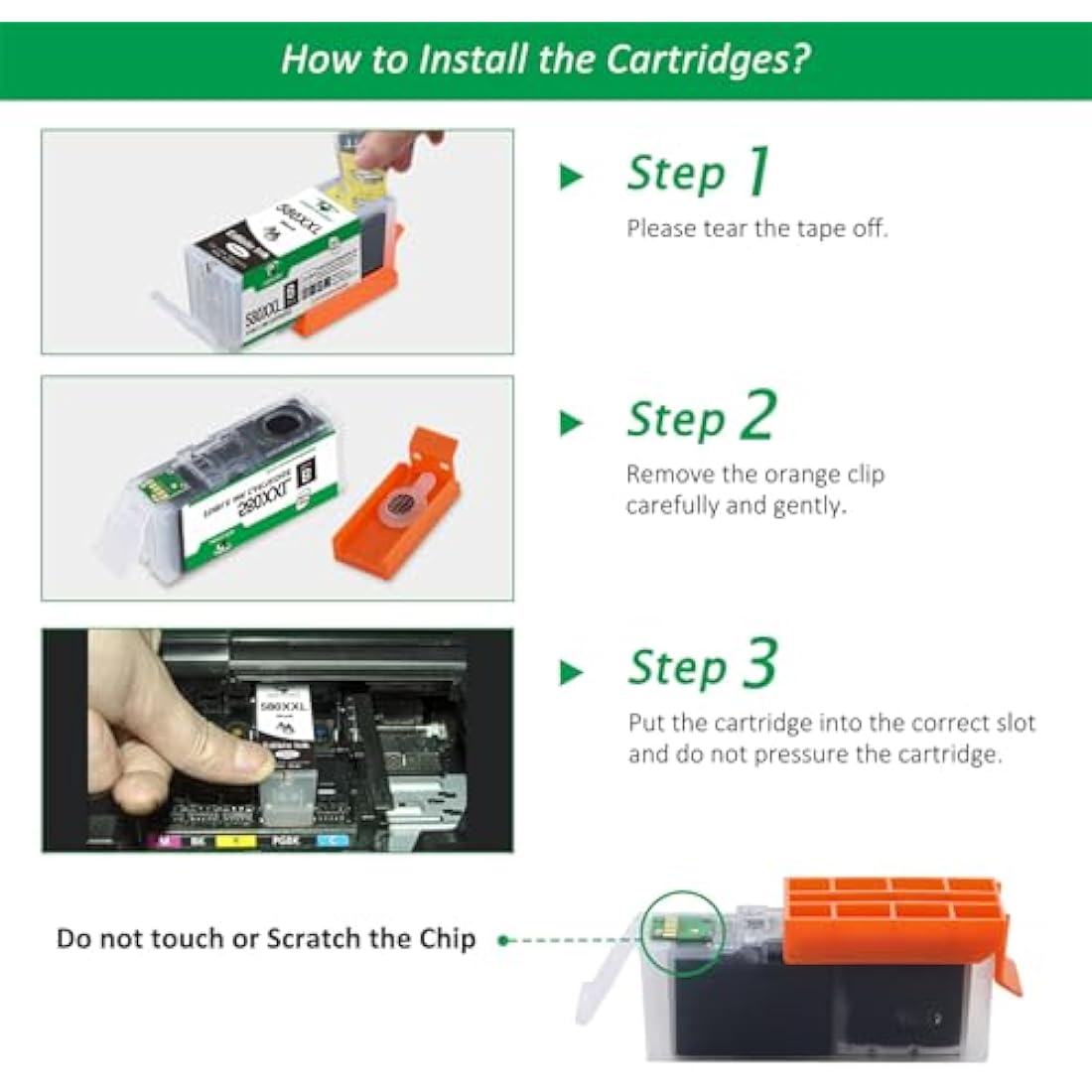 Supricolor Edible Ink Cartridges for Canon PGI-580 CLI-581 – 5 Color Set