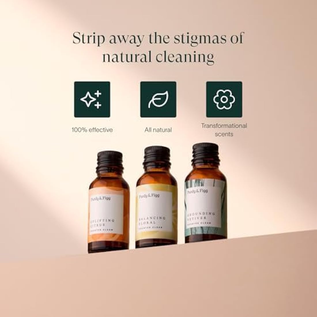 Purdy & Figg Counter Clean Refill Kit | Natural All-Purpose Spray