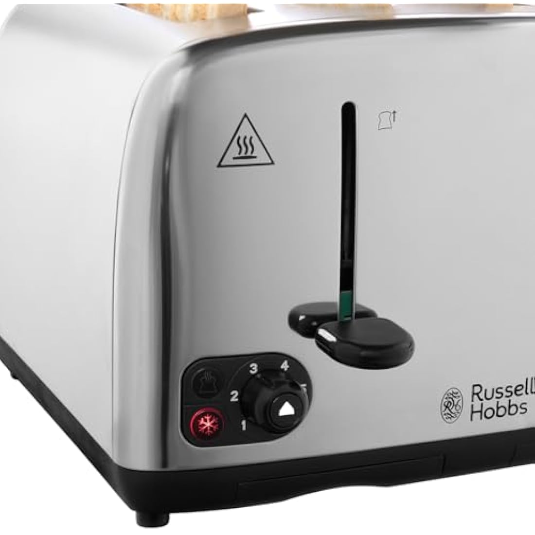 Russell Hobbs 4 Slice Toaster | Stainless Steel Wide Slot 1700W
