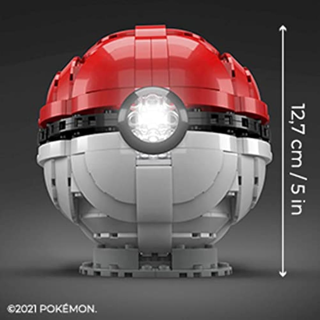 MEGA Pokémon Jumbo Poké Ball Building Set – Light-Up Display (303 Pcs)