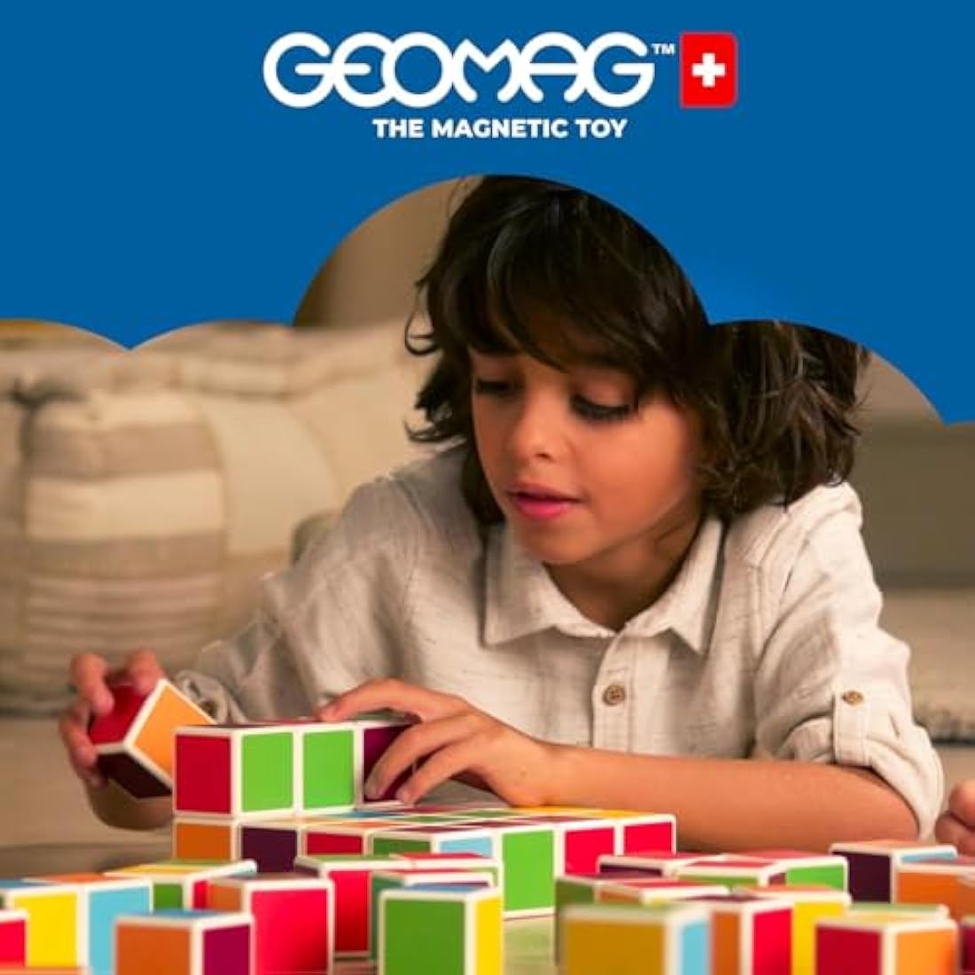Geomag Magicube 27-Piece Magnetic Building Set – Educational STEM Toy