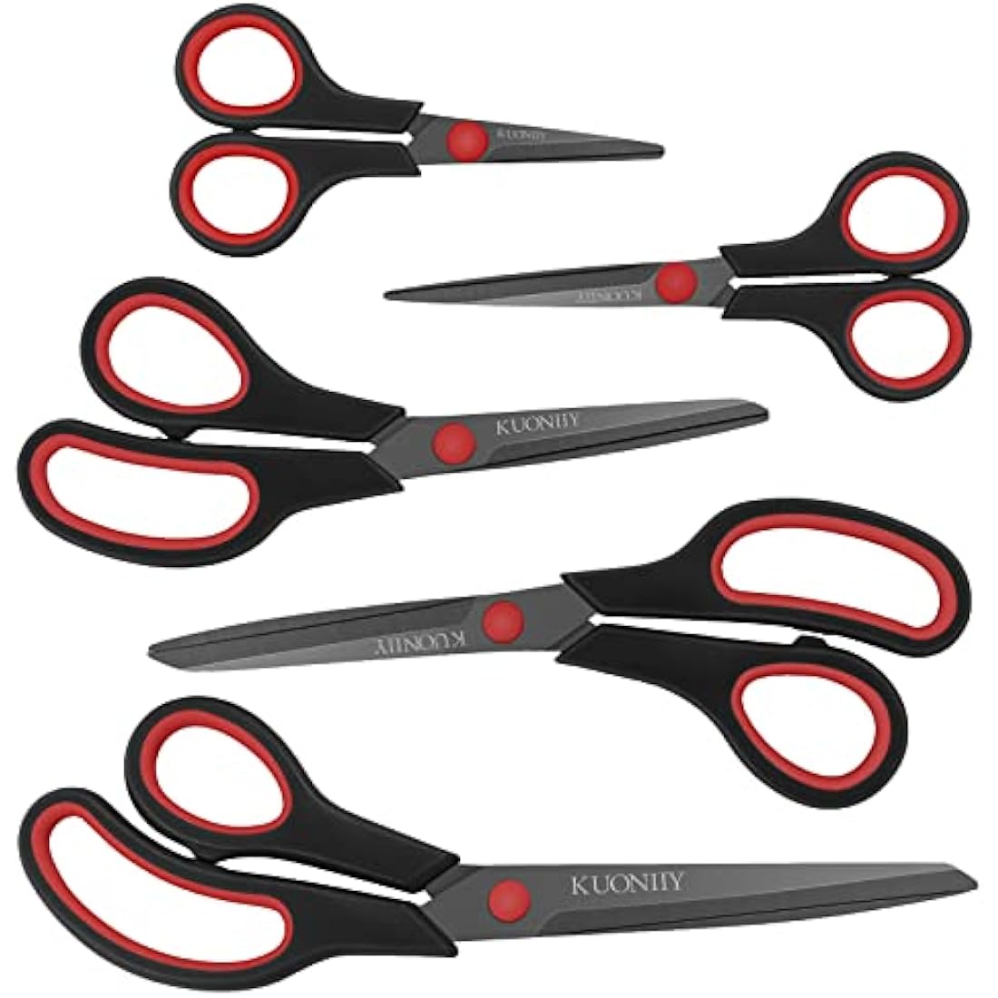 KUONIIY Titanium Multi-Purpose Scissors Set | 5-Piece Sharp Shears