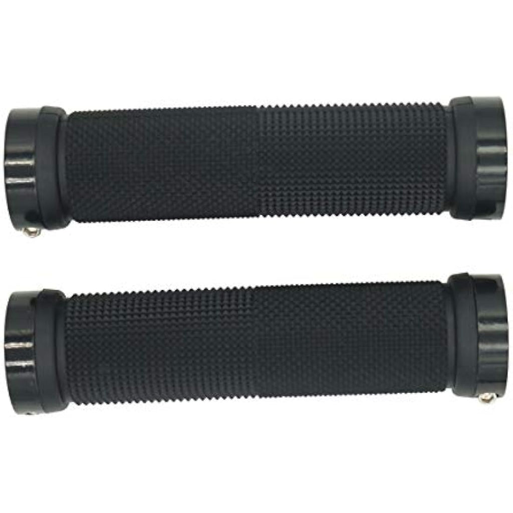 PLATT Non-Slip Rubber Bike Handlebar Grips | Aluminum Double Lock MTB BMX