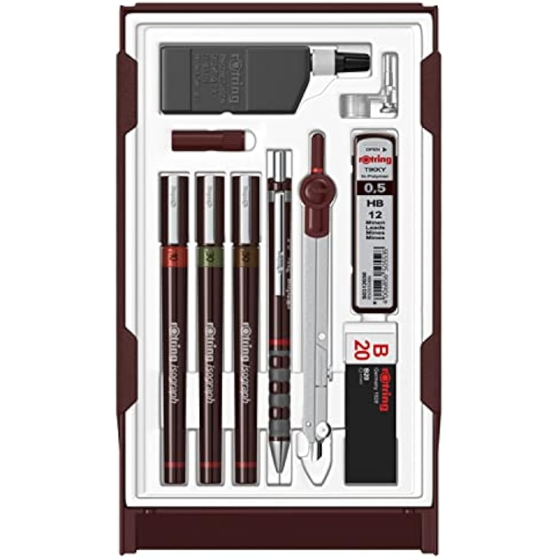 rOtring Isograph Technical Pen Master Set | 10-Piece Drafting Kit