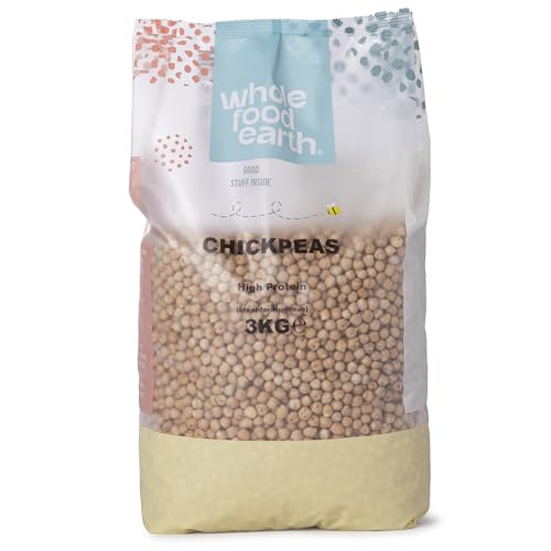 Wholefood Earth Organic Dried Chick Peas 8mm – High Protein – 3kg