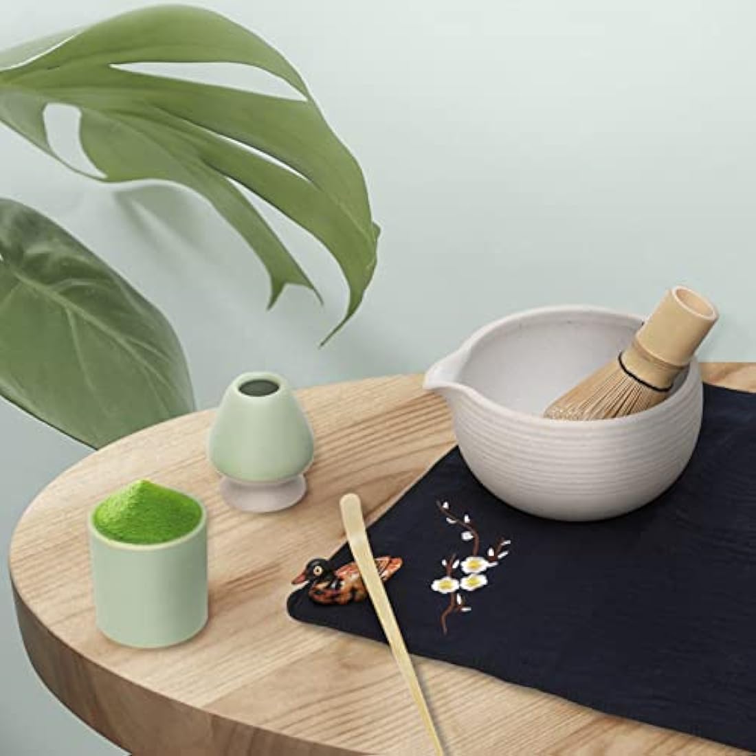 Jolof Store Japanese Matcha Tea Set – 9-Piece Bamboo & Ceramic Kit