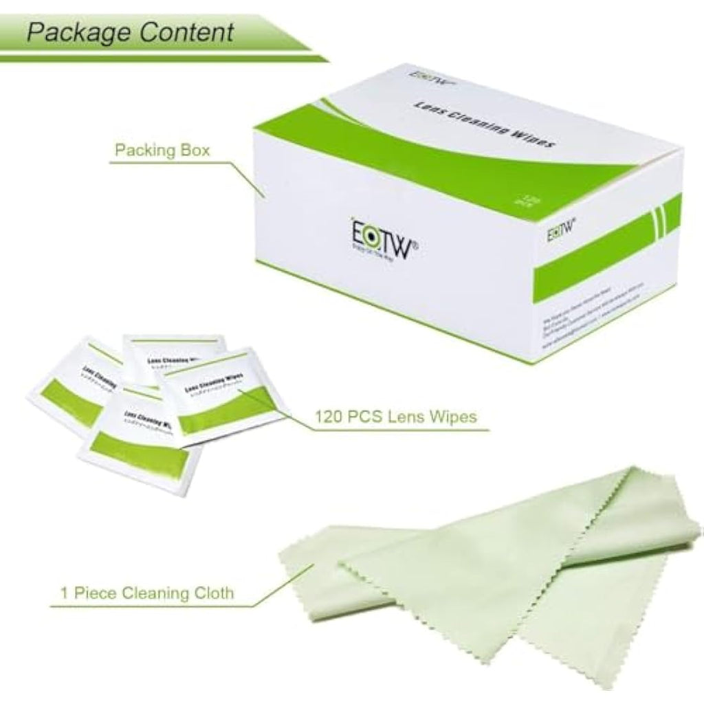 EOTW Screen Wipes – 120 Individually Wrapped Streak-Free Cleaners