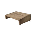 KIRIGEN Wooden Under Desk Footrest, Adjustable Solid Wood Foot Rest and Desk Foot Stool with Feet, 40 x 30 cm Platform for Home Office - image 1