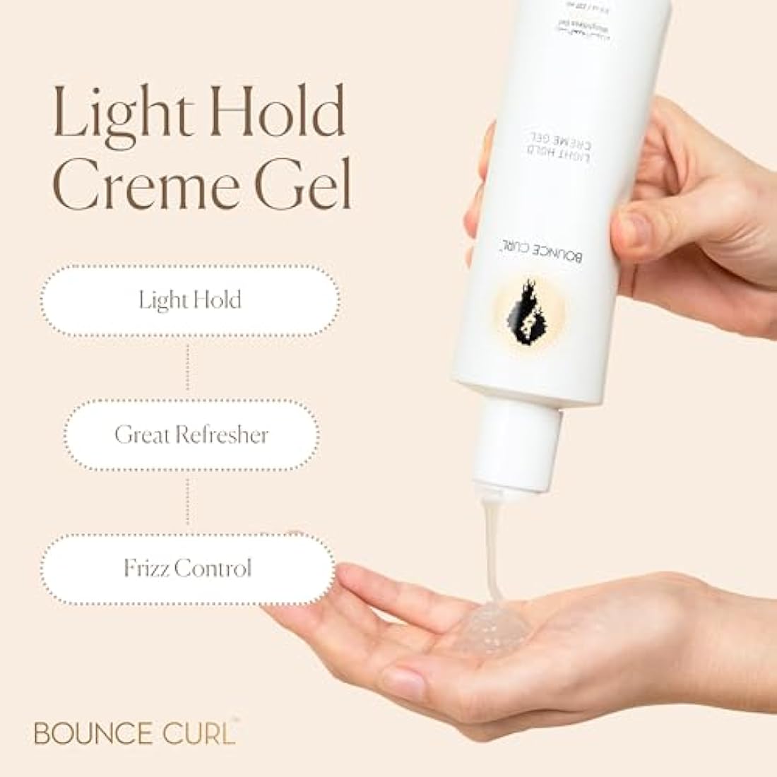 Bounce Curl Light Creme Gel – Frizz Control Styling Gel for Curly Hair