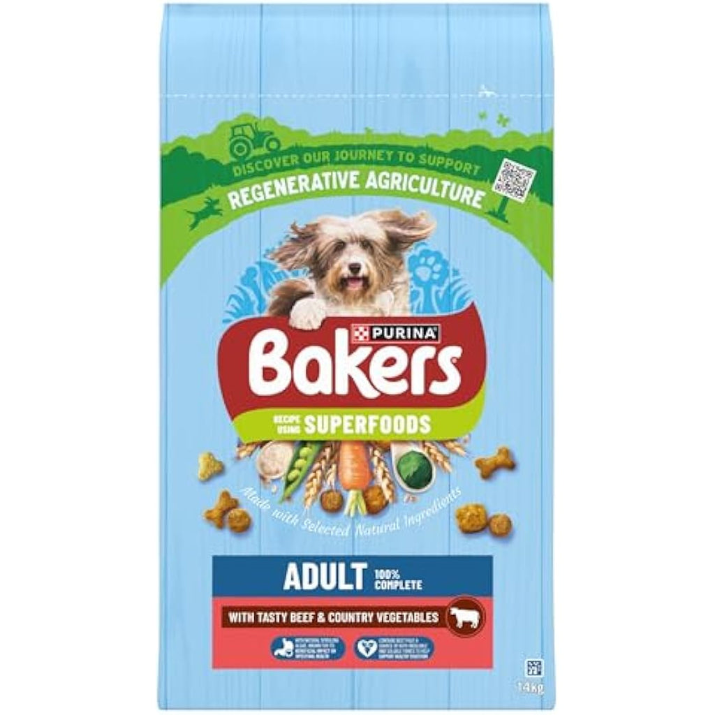 Bakers Beef with Vegetables Dry Dog Food – 14kg Adult Kibble