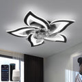 YUNLONG Smart Ceiling Fan with Light | Reversible DC Motor, Black