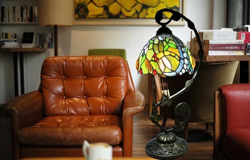 Tiffany Dragonfly Stained Glass Lamp | 3-Color Dimming