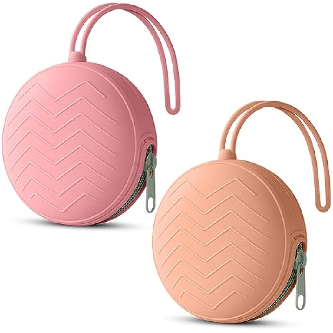 Aolso Silicone Pacifier Holder Case – 2 Pack Travel Soother Pods