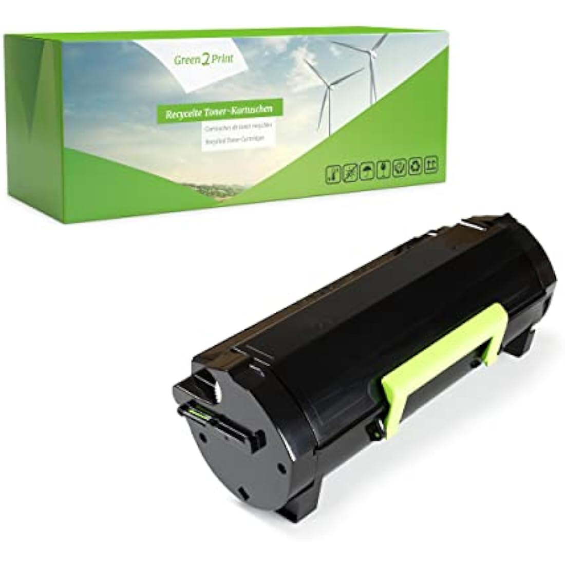 Green2Print Black Toner for Lexmark MS310 MS410 MS510 MS610 | 5000 Pages