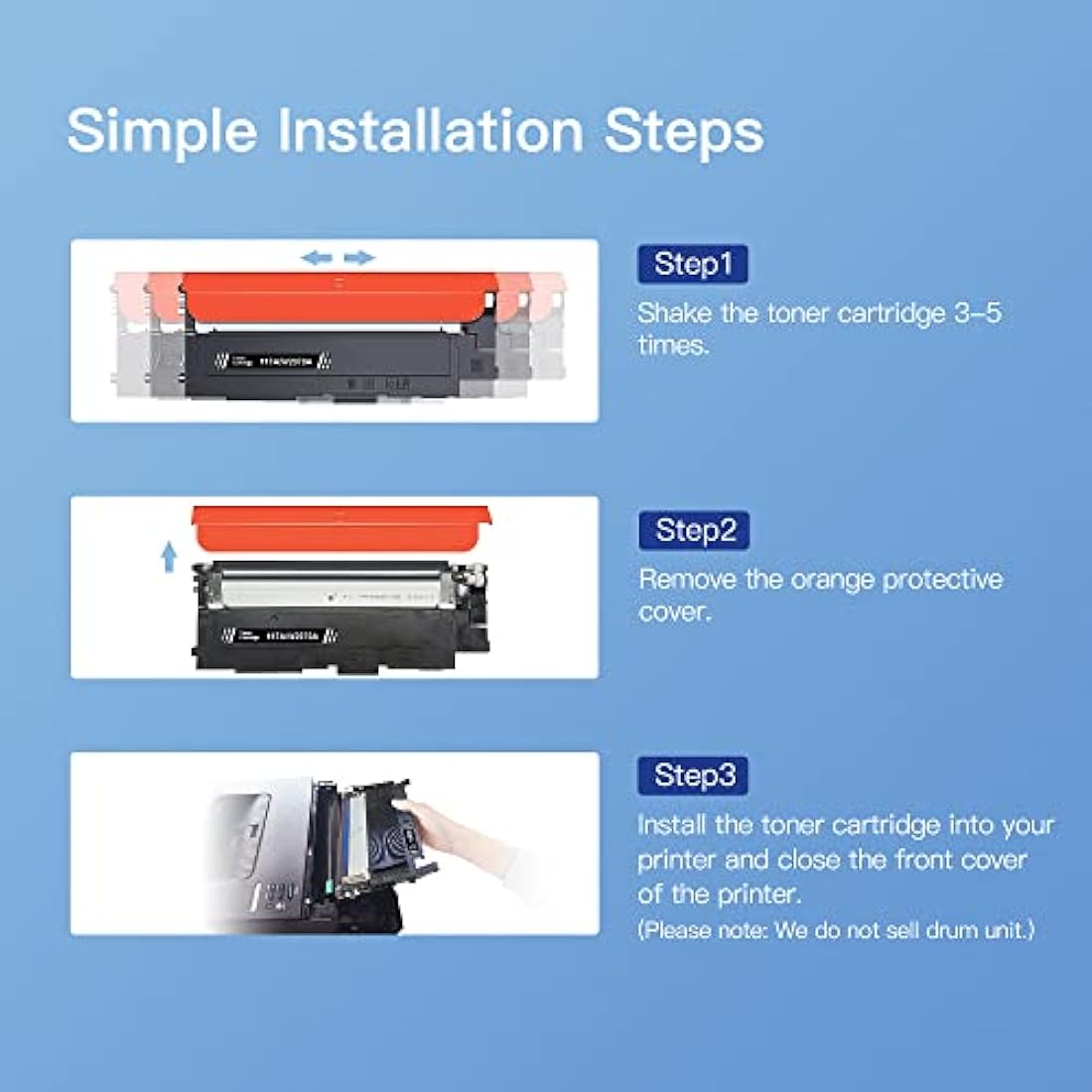 GPC Image 117A Toner Cartridges for HP Color Laser 150a 178nw | 4-Pack
