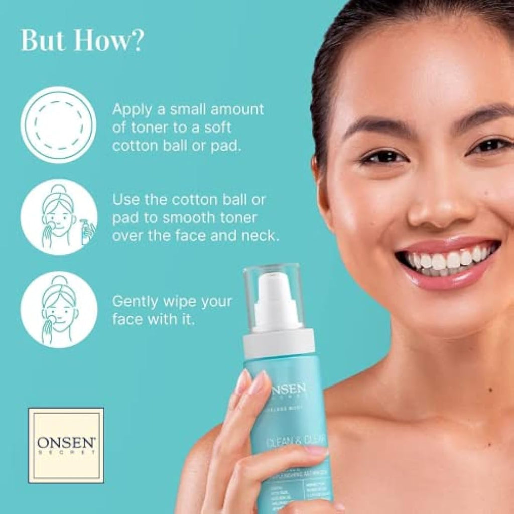 Onsen Secret Face Toner – Balancing Witch Hazel & Green Tea - 150ml