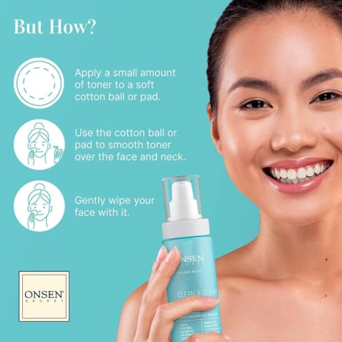 Onsen Secret Face Toner – Balancing Witch Hazel & Green Tea - 150ml