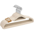 Velvet Coat Hangers – 20 Pack Non-Slip Space Saving – Cream