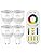 Lighteu 4-Pack 6W GU10 RGB+CCT LED Spotlight with 4-Zone Remote Control