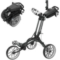 Newfly 3-Wheel Golf Push Cart – Lightweight Semi-Auto Folding Trolley