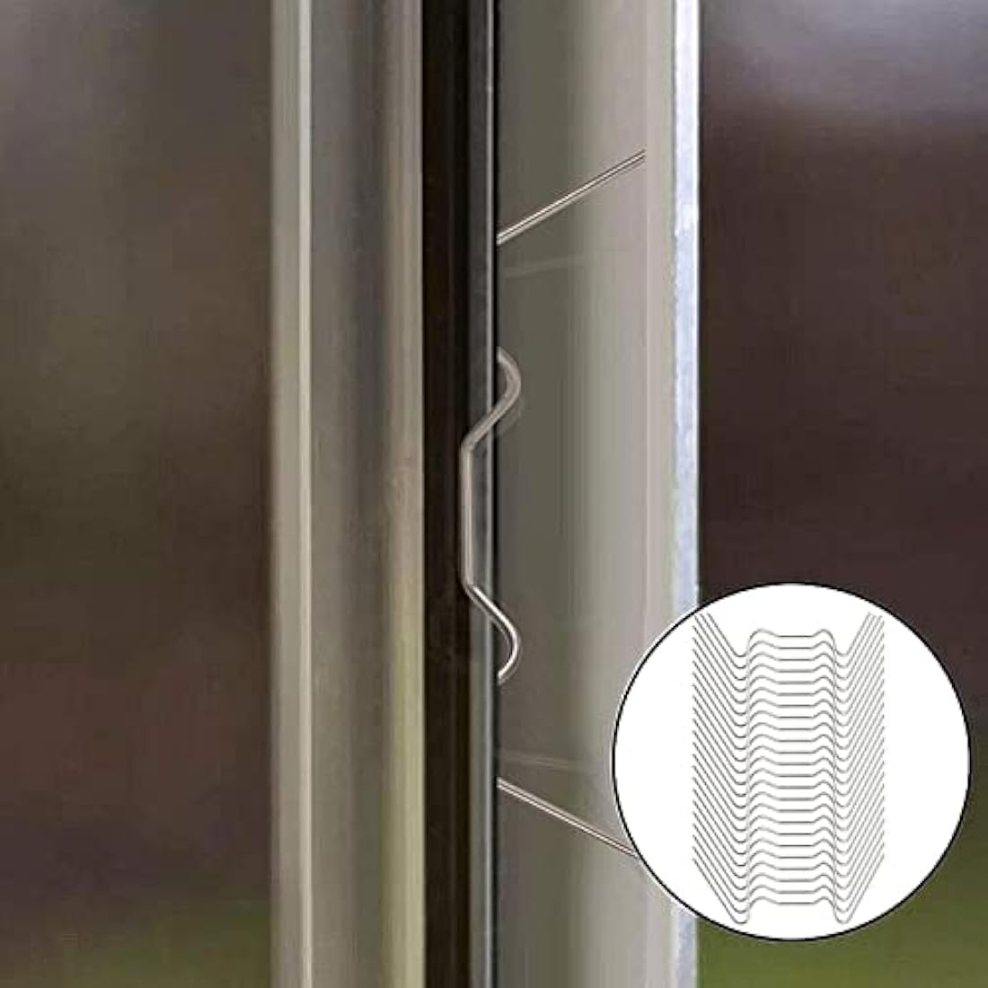 100Pcs Stainless Steel Greenhouse W Clips for Glass Panes