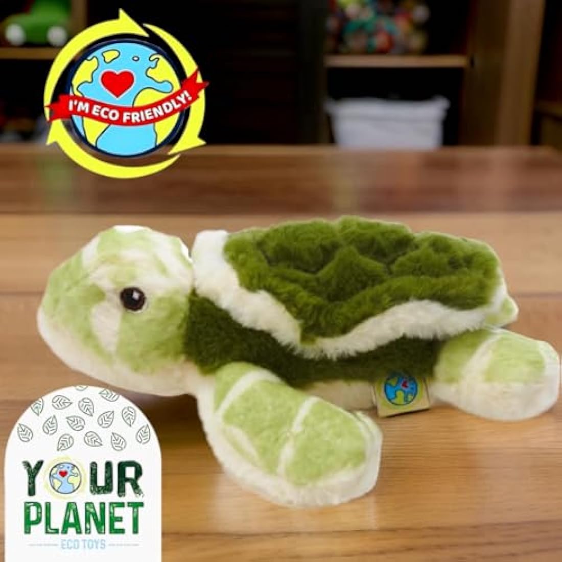 Deluxe Paws Your Planet Turtle Eco Plush Toy – 15cm Recycled Soft Toy