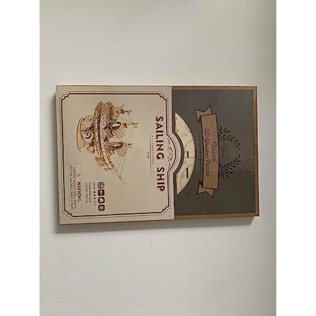 Rolife 3D Wooden Sailing Ship Model Kit – DIY Puzzle for Adults & Teens