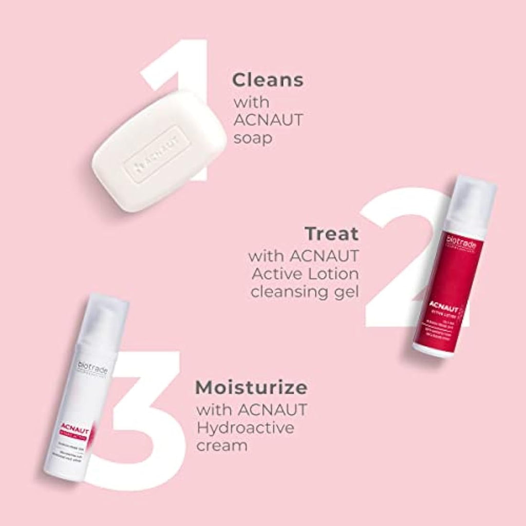 Biotrade Acnaut 3-Step Anti-Blemish Skincare Set for Oil Control
