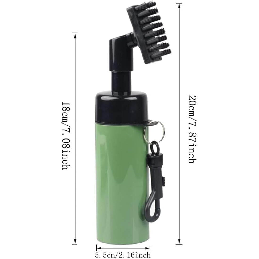 FUZVOL Golf Club Brush | 200ml Water Spray Groove Cleaner with Hook