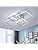 Comely Modern LED Ceiling Light – 60W White Geometric Acrylic Chandelier