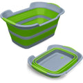 ddLUCK Collapsible Pet Bathtub – Portable Foldable Dog Wash Tub (Green)