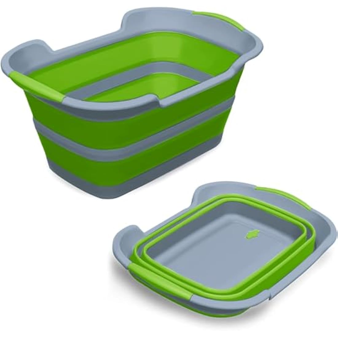 ddLUCK Collapsible Pet Bathtub – Portable Foldable Dog Wash Tub (Green)