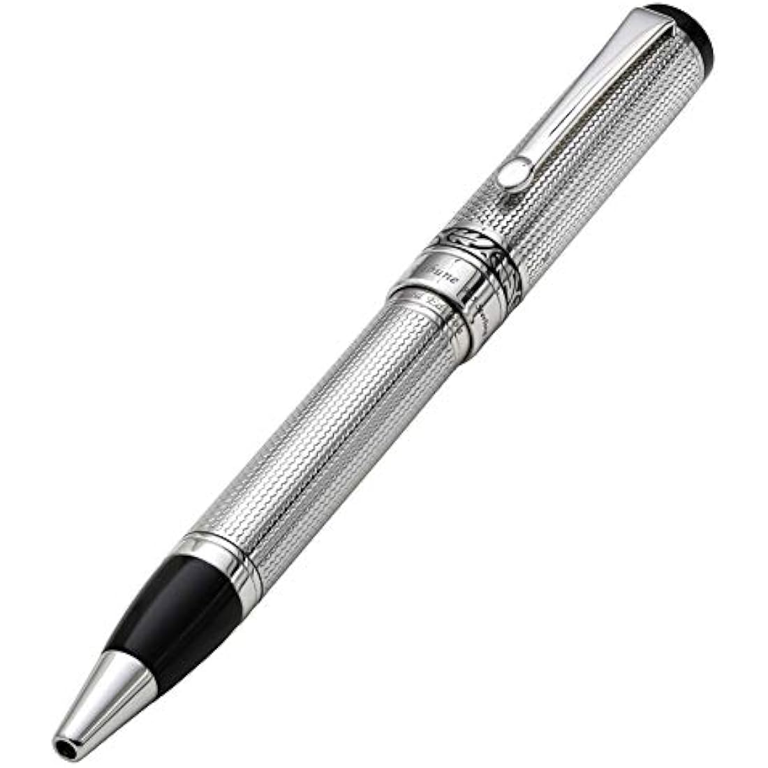 Xezo Tribune Ballpoint Pen | Solid Sterling Silver & Platinum Plated