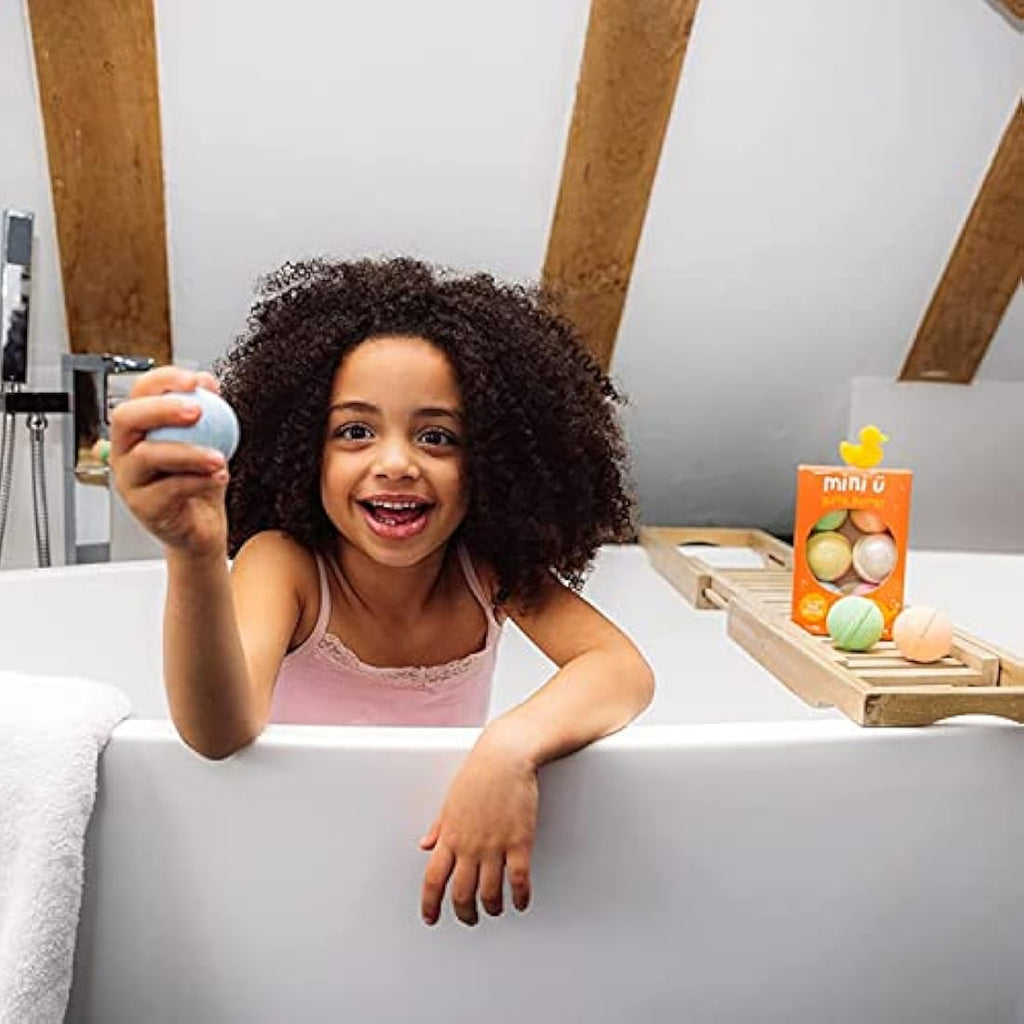 Mini U Kids Bath Bombs with Toys Inside - Shea Butter Set of 6
