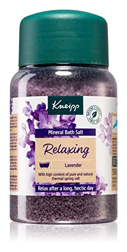 Kneipp Lavender Bath Salt Crystals – Relaxing Bath Soak, 500g