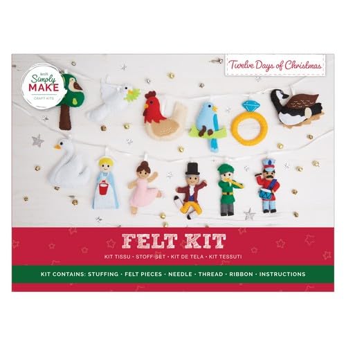 Simply Make 12 Days of Christmas Felt Craft Kit | DIY Garland Decorations