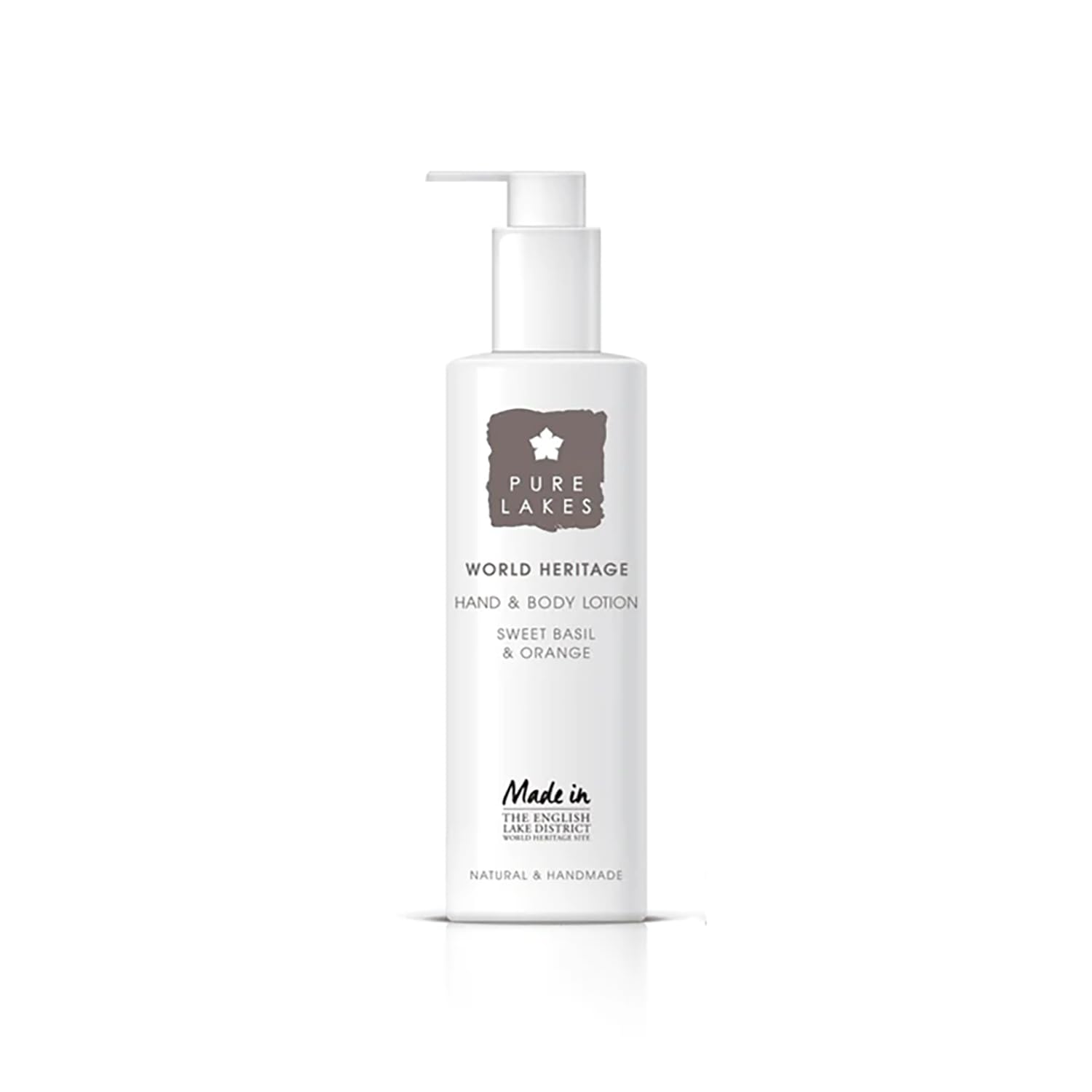 Pure Lakes Sweet Basil & Orange Hand & Body Lotion - 250ml Organic Vegan
