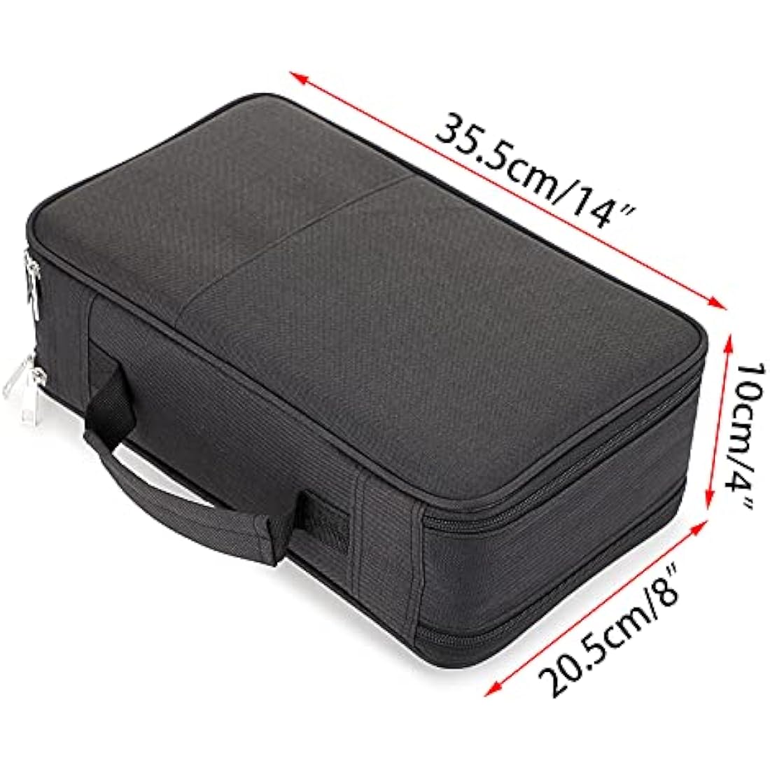 BSTKEY 360 Slots Large Capacity Pencil Case – Black Polyester Organizer