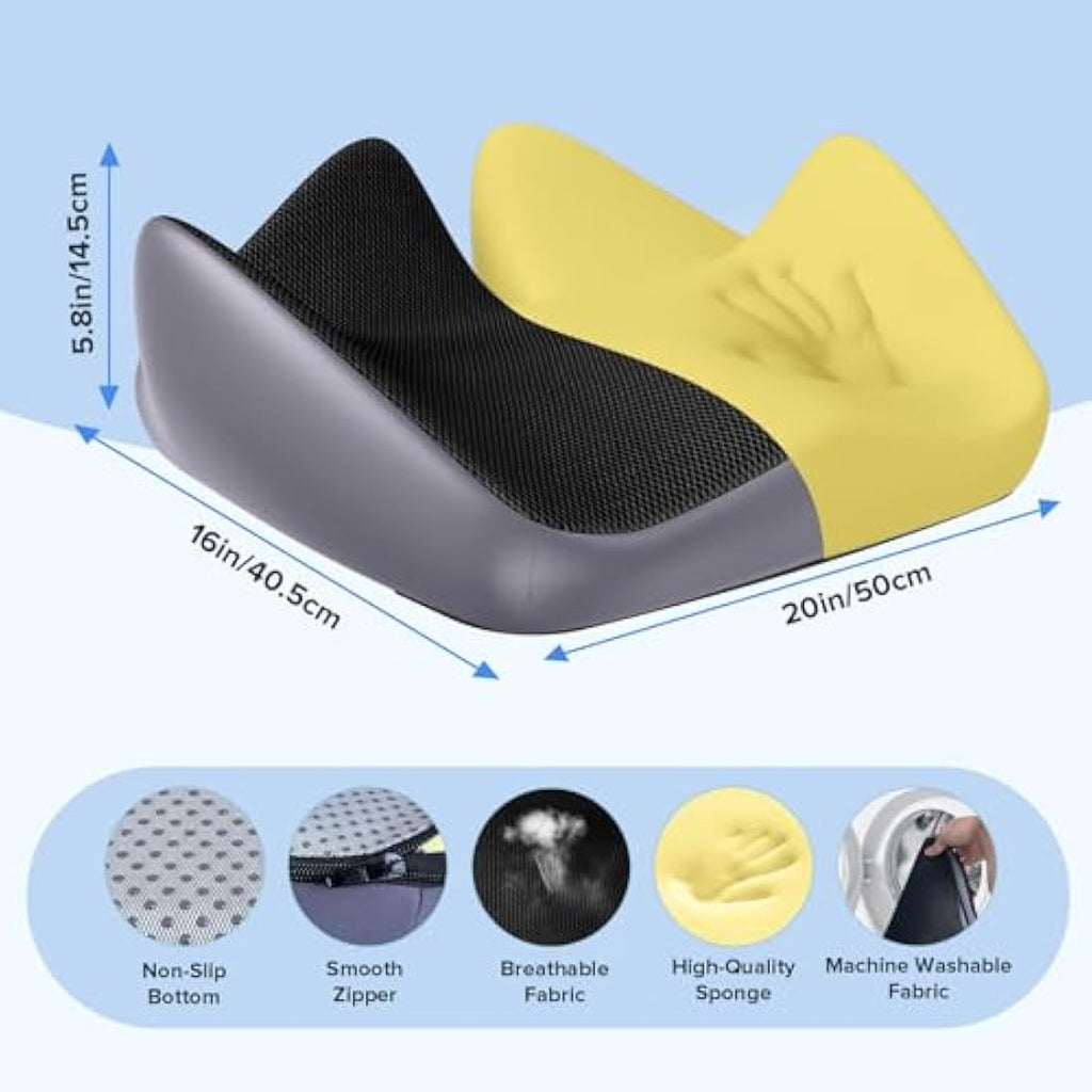Jolof Store Memory Foam Seat Cushion – Orthopedic Coccyx & Sciatica Relief