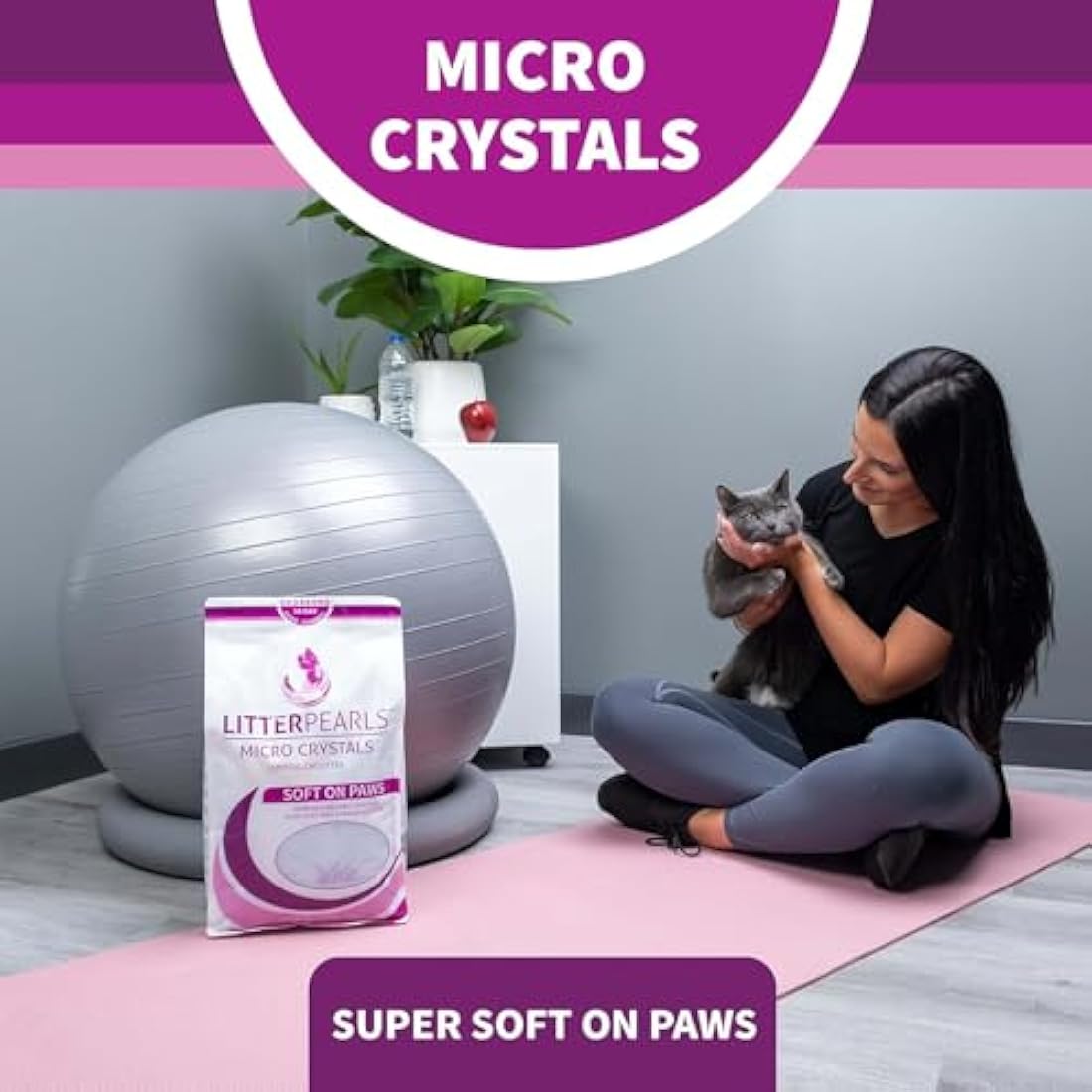 Litter Pearls Micro Crystals Cat Litter – Non-Clumping Odour Control