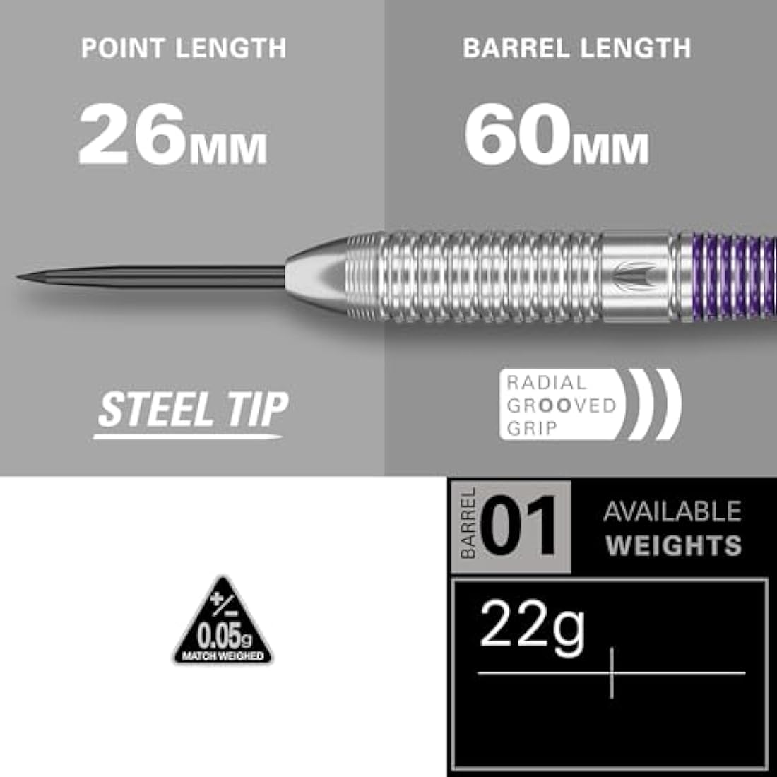 Target Darts Luke Littler Steel Tip Brass Dart Set – 85-Piece Nuke Edition