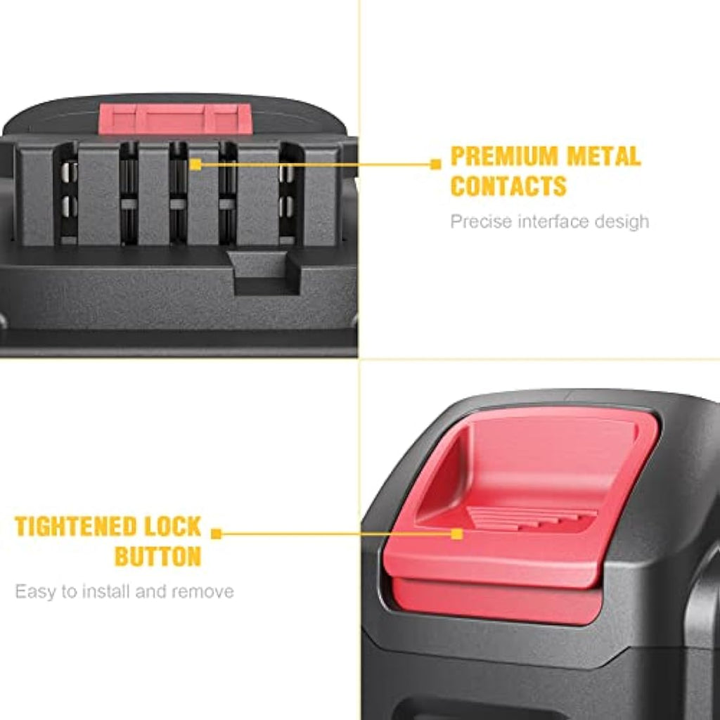 Waitley 18V 5.0Ah Li-ion Replacement Battery for Dewalt Power Tools