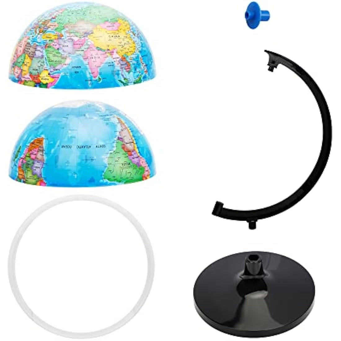 EXERZ 30cm World Globe – Large Educational Political Map for Schools