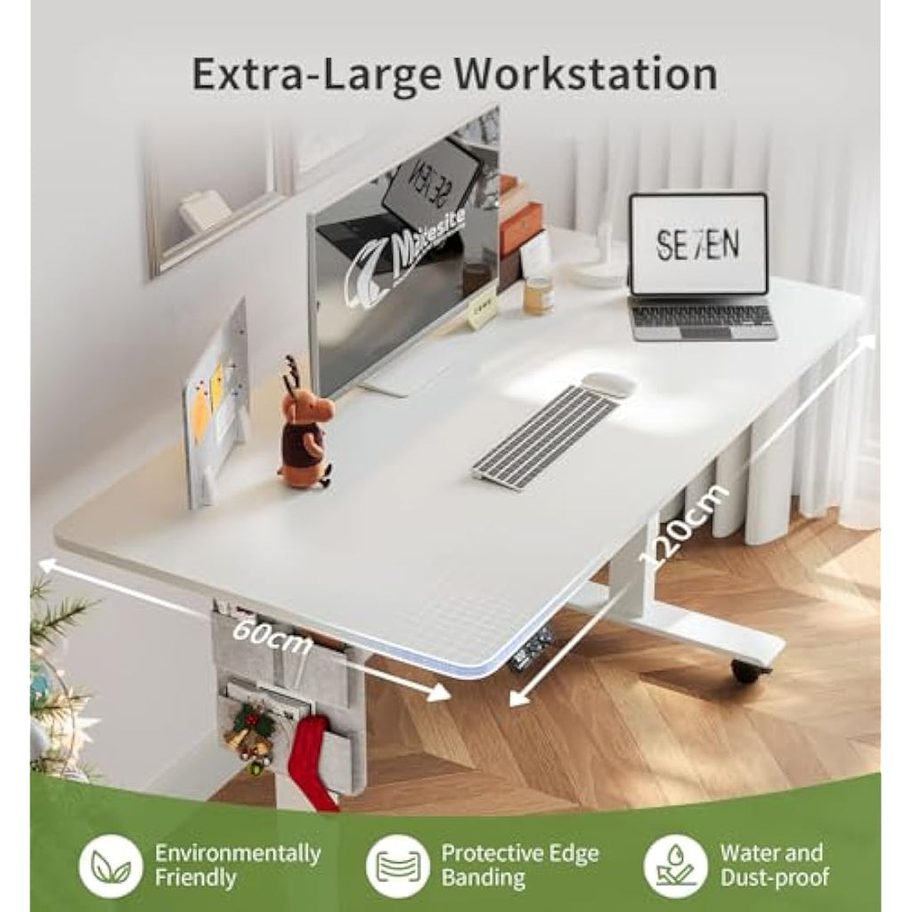 MAIDeSITe Electric Standing Desk – 120x60cm Height Adjustable Desk