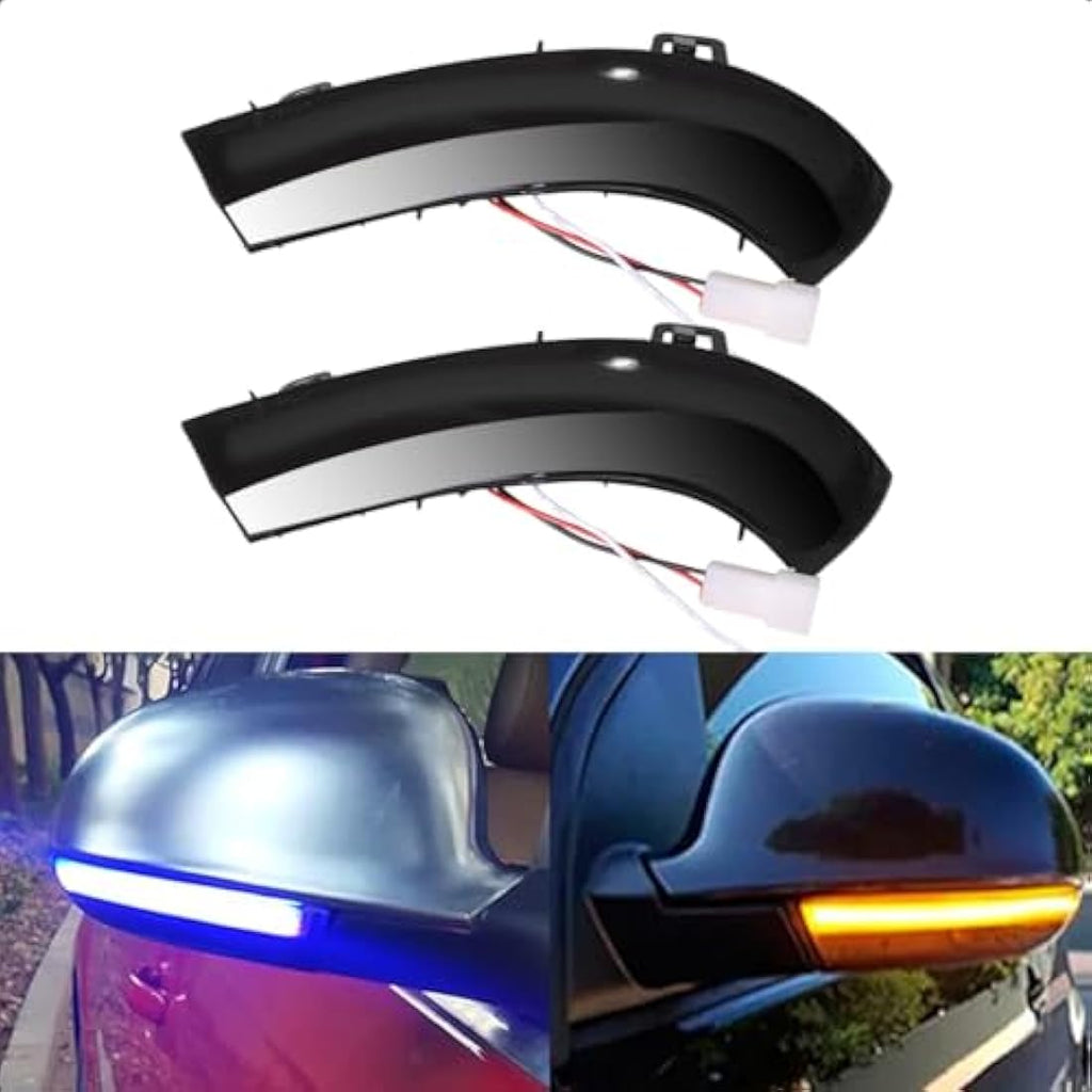 LoreenCar Dynamic LED Turn Signals for VW Golf MK5 Jetta Passat – Amber/Blue