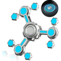 Jolof Store Metal Gear Fidget Spinner – Glow in the Dark Desk Toy
